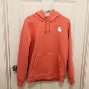 Pink/coral Carhartt Hooded Sweatshirt